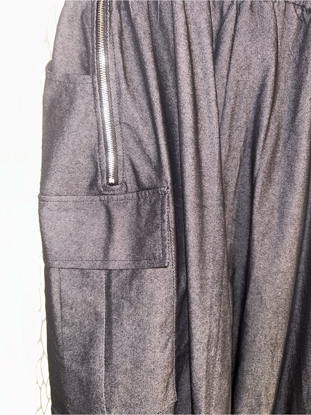 Fashion Nova Black Strapless Wide-Leg Jumpsuit with Cargo Pockets - Picture 13 of 14